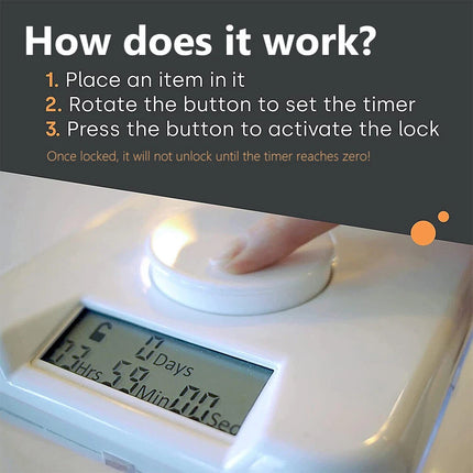 Kitchen Safe Time Locking Container Timed Lock Box for Cell Phones and Snacks