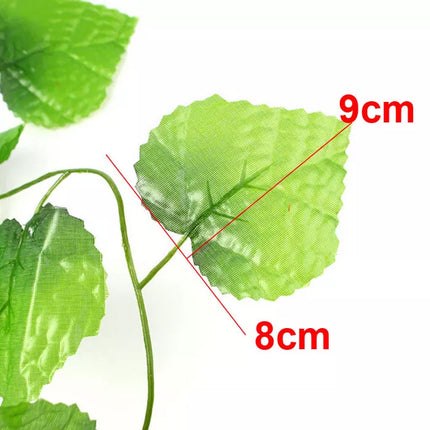 60X Artificial Ivy Vine Fake Foliage Hanging Leaf Garland Plant Party Decor