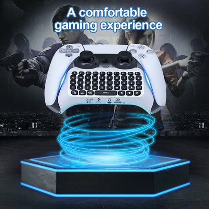 Wireless Bluetooth External Keyboard with Speaker For PS5 Game Handle Controller