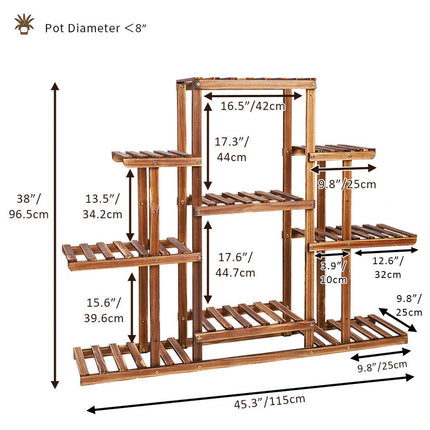 Heavy Duty Wide & Large Plant Stand Indoor Outdoor Planter Flower Holder Shelf