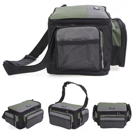 Large Fishing Tackle Bag Waist Shoulder Waterproof Reel Lure Gear Storage Pack