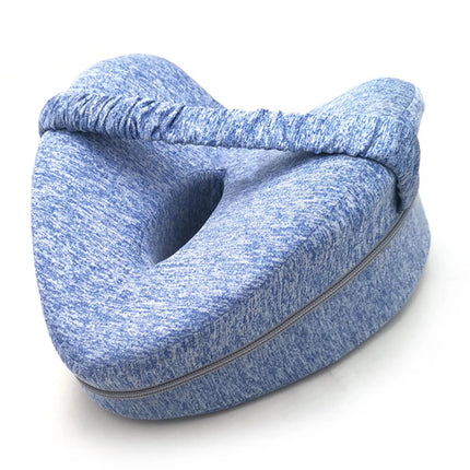 Leg Knee Pillow Cushion Support Pain Relief Washable Cover Memory Foam Pillow Blue
