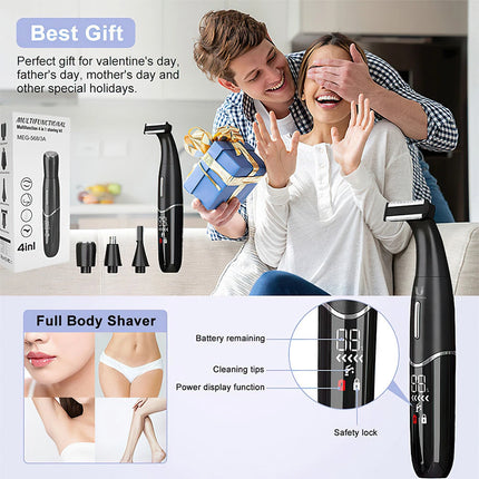 4 In 1 Rechargeable Hair Beard Eyebrow Ear Nose Shaver Trimmer Electric Set