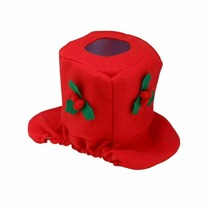 4PCS Christmas Decorations Happy Santa Toilet Seat Cover And Rug Bathroom