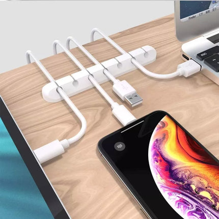 Charging Cable Clips Cord Holder Management Desk Organizer USB Wire Adhesive AU