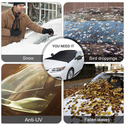 Universal Car Front and Rear Windscreen Cover Sunshade Snow Protector Window AU