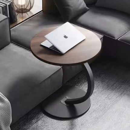 Coffee Table Wood Sofa End Bedside Oval Shape Side Table Bedside Laptop Desk Au