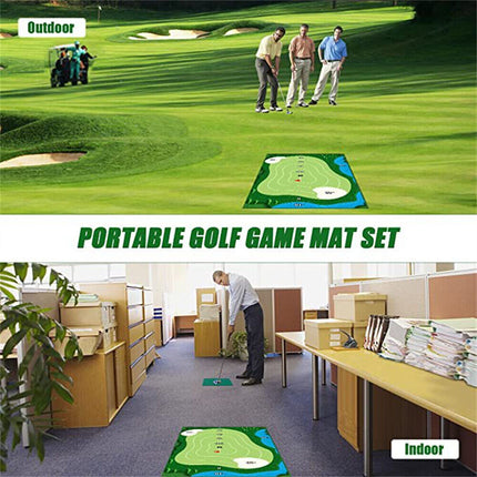 Indoor Casual Golf Game Set Golf Putting Royale Golf Game Golf Hitting Mat