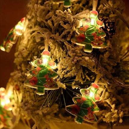 1.5M Christmas Tree Decoration Light String Snowman Santa LED Xmas Holiday Party