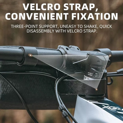 Bicycle Handlebar Bag 2L Bike Frame Bag Shoulder Strap Cycling Bag