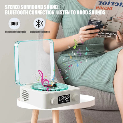 2025 Bluetooth Vinyl Record Player Waves, Four Modes, The Waves Vinyl Player