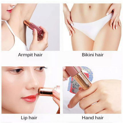 Women Facial Electric Shaver Trimmer Body Face Leg Armpit Hair Remover Painless