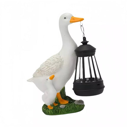Solar Duck Lantern String Lights Waterproof LED Outdoor Decor for Patio Garden