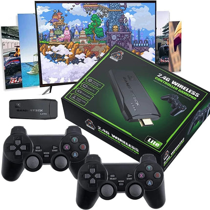 Retro Video Game Stick Console - 20000+ Games & 2 Wireless Controller 4K HDMI TV