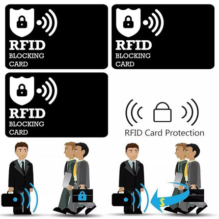 10PCS RFID Blocking Cards Contactless ID Credit Debit Card Blocker Protector