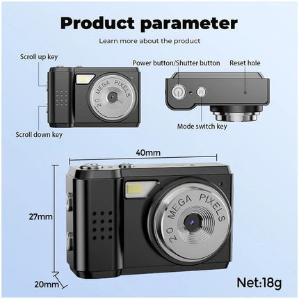 Super Mini Digital Camera Auto Loop Video Camera with 6 Filter Gift Cam