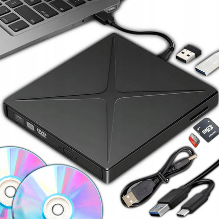 External USB CD/DVD Super Drive for Apple MacBook Air Pro iMac Mac iOS Windows