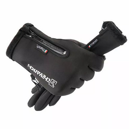 Winter Gloves Waterproof Thermal Touch Screen Thermal Windproof Warm Black XL