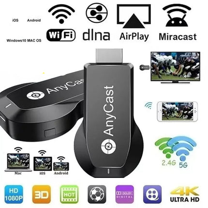 Anycast M2 Plus HDMI TV Stick WiFi Display Dongle Receiver for iOS Android