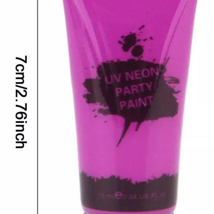 8pcs Fluorescent Face Paint Set Glow Art Neon Makeup for Adults Boys and Girls