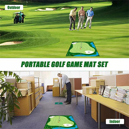 The Indoor Casual Golf Game Set Golf Hitting Mats Golf Putting Royale Golf Game