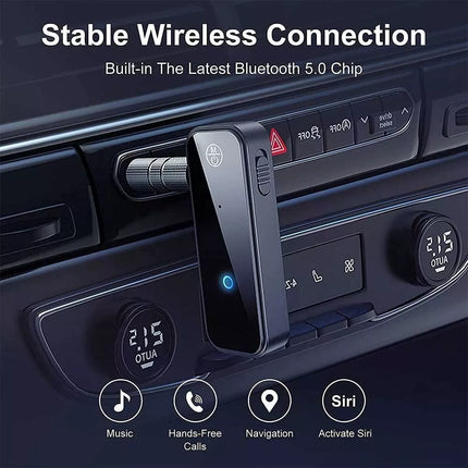 Bluetooth 5.1 Transmitter Receiver Audio Adapter AUX 3.5mm TV CAR PC Speaker AU