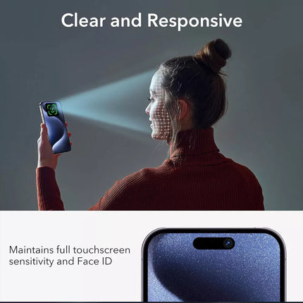 Anti-Spy Privacy Screen Protector For iPhone 16 Plus