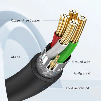 0.5M JASOZ USB Cable for Printer Brother Canon Dell Epson HP Male Type A to B