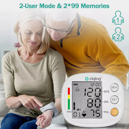 High Accuracy Wrist Blood Pressure Monitor Automatic Digital Heart Rate Monitor