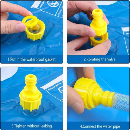 Outdoor 170cm Kids Splash Sprinkler Water Play Pad Mat Inflatable Spray Pool Toy