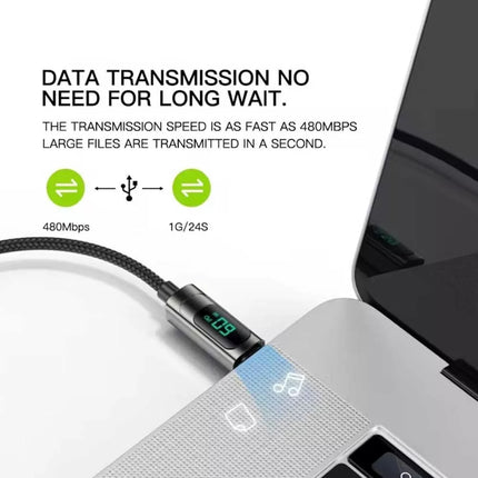 2m Usb C to Lightning Braided 27w Fast Charging Cable Charger Data