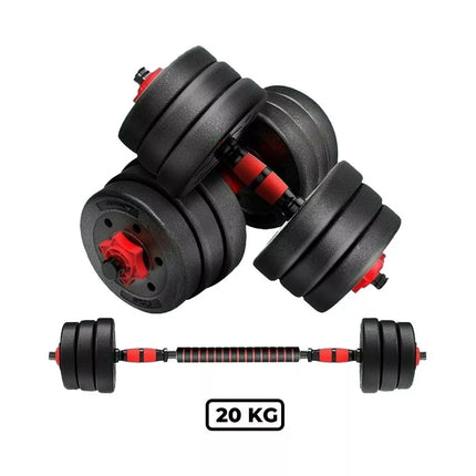 20kg Adjustable Dumbbell Set Barbell Set Home Gym Weights Exercise