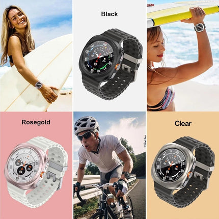 For Samsung Galaxy Watch Ultra 47mm Case Screen Protector Face Cover Smart Rose Gold