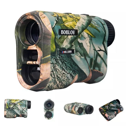 1000m 6.5X Laser Golf Range Finder Hunting Rangefinder Flag Lock Rechargable