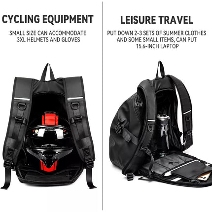 Large Capacity Motorcycle Helmet Bag Waterproof Cloth Moto Motorbike Backpack