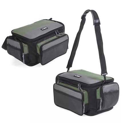 Large Fishing Tackle Bag Waist Shoulder Waterproof Reel Lure Gear Storage Pack