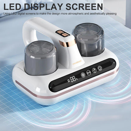 10000pa Wireless UV Dust Mite Remover Vacuum Cleaner for Bedding Sofa Mattress White