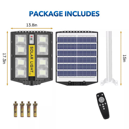 100000LM Outdoor Solar Powered LED Light Motion Sensor Street Lights Flood Lamp