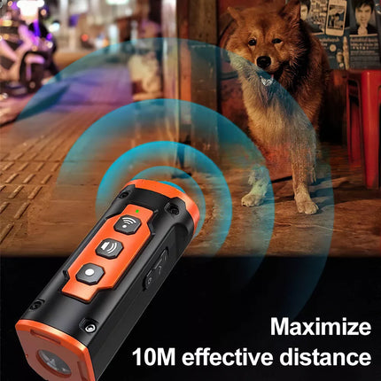 Long-range ultrasonic Rechargeable dog bark deterrent and behavior adjuster