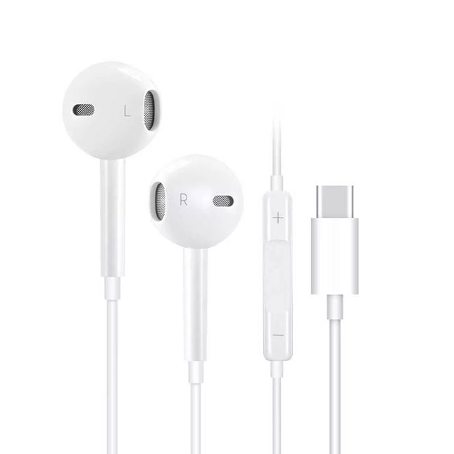 USB Type C Wired Headphones MIC Microphone Earphones For iPhone 15 16 iPad Au