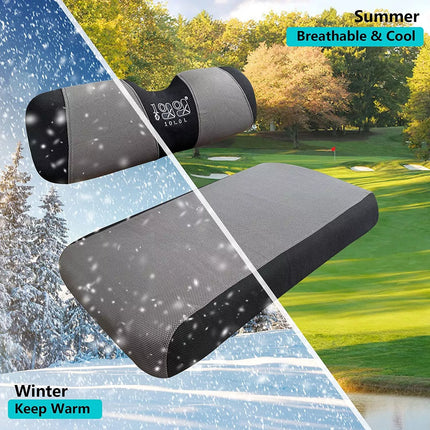 Golf Cart Front Seat Cover for EZGO RXV TXT Club Car DS,Mesh Golf Seat Protector