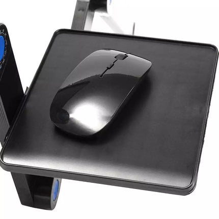 Portable Foldable Laptop Stand Desk Table Tray Adjustable Bedside w Mouse Pad