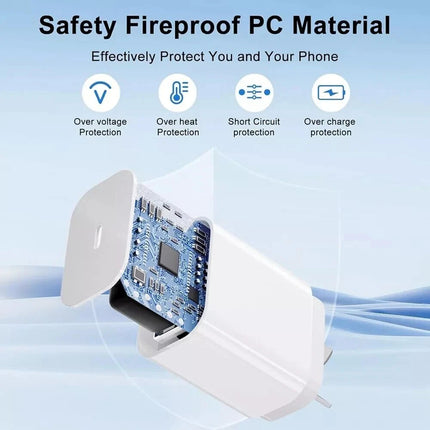 For Apple Fast Charger 25W Type C Charging USB Cable iPhone 5 6 7 8 X XR 11 12 13 14 Adapter