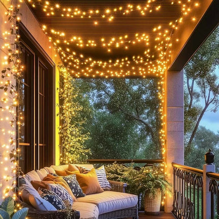 IP44 Waterproof 30m/50m String Lights Outdoor Indoor Yard Christmas Light Fairy