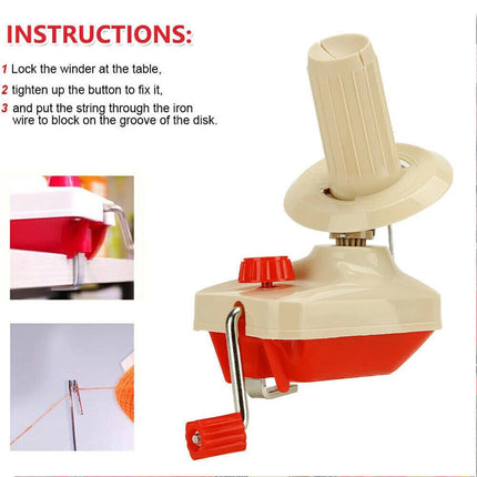 Yarn Ball Winder Hand Operated Wool Winder Holders Swift Yarn Fiber String Balls