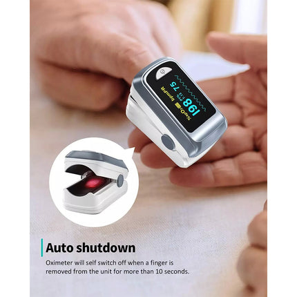 FingerTip Oximeter Bluetooth Heart Rate Blood Oxygen Saturation Monitor with App