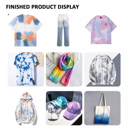 18 Colors Set One Step Tie Dye Kit Classic Super Vibrant Bright Colour DIY