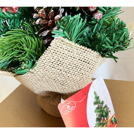 50cm Tabletop Mini Christmas Tree Artificial Traditional Xmas Pine Ornament