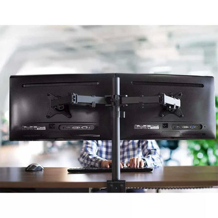 Monitor Arm Dual Desk Mount 32'' Displays Screen Bracket Computer Holder Stand