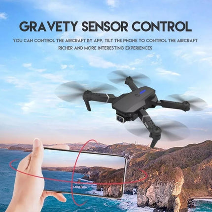 Drone RC Drones Pro 4K HD Dual Camera WIFI FPV Quadcopter Foldable Bag